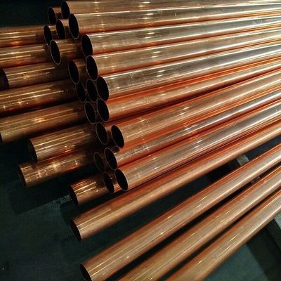 Cu ETP Copper Pipe Tube Refrigerator 4mm Od Brass Tube