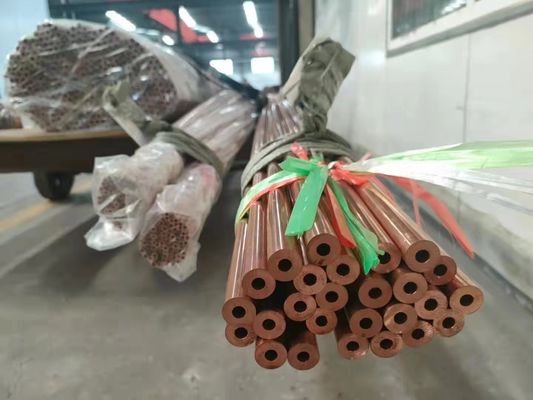 Cu ETP Copper Pipe Tube Refrigerator 4mm Od Brass Tube