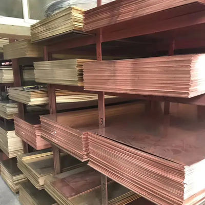 T1 T2 99.90%  Pure Copper Sheet Plate 10mm 16 Gauge Copper Sheet 4x8